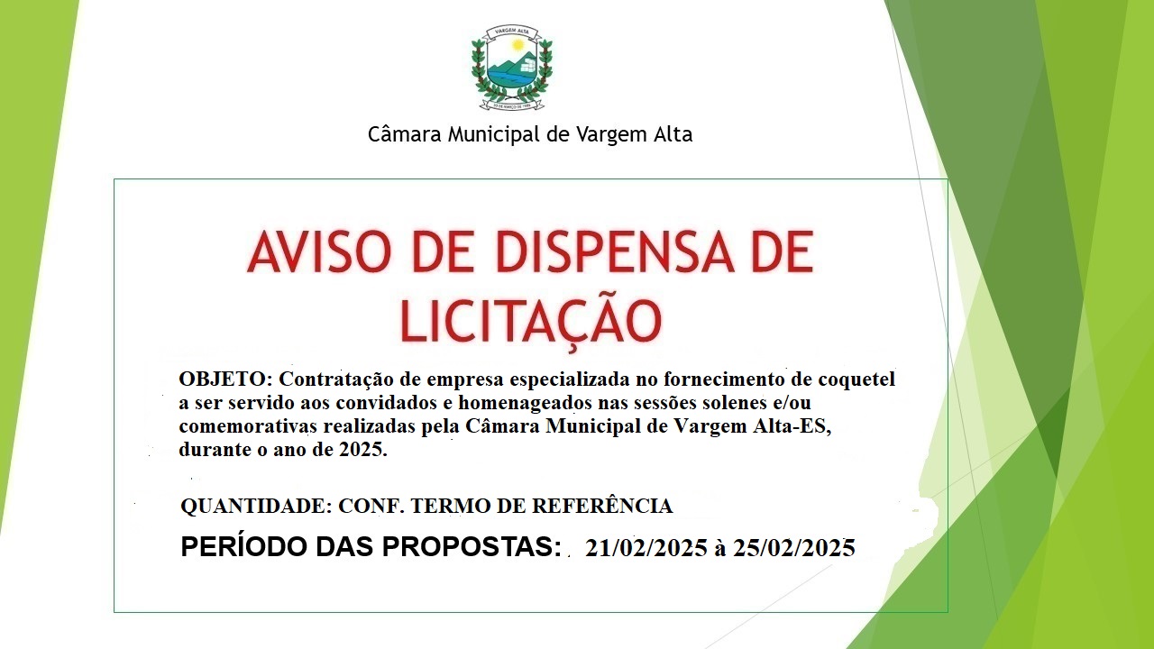 AVISO DE DISPENSA 00007/2025